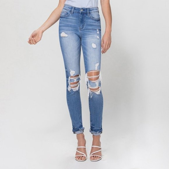 *NEW* Flying Monkey High-Rise Ankle Skinny Jeans - Picture 4 of 8